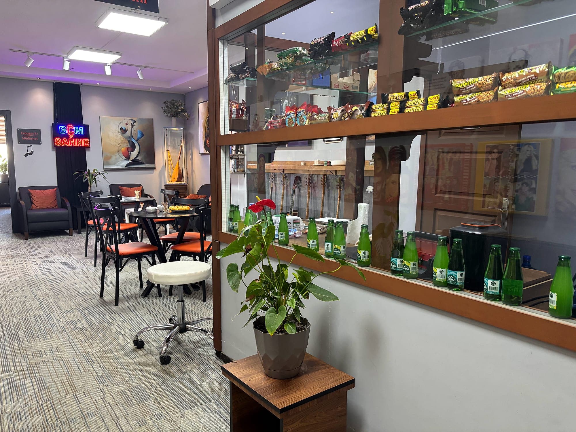 Resepsiyon ve bekleme alanı